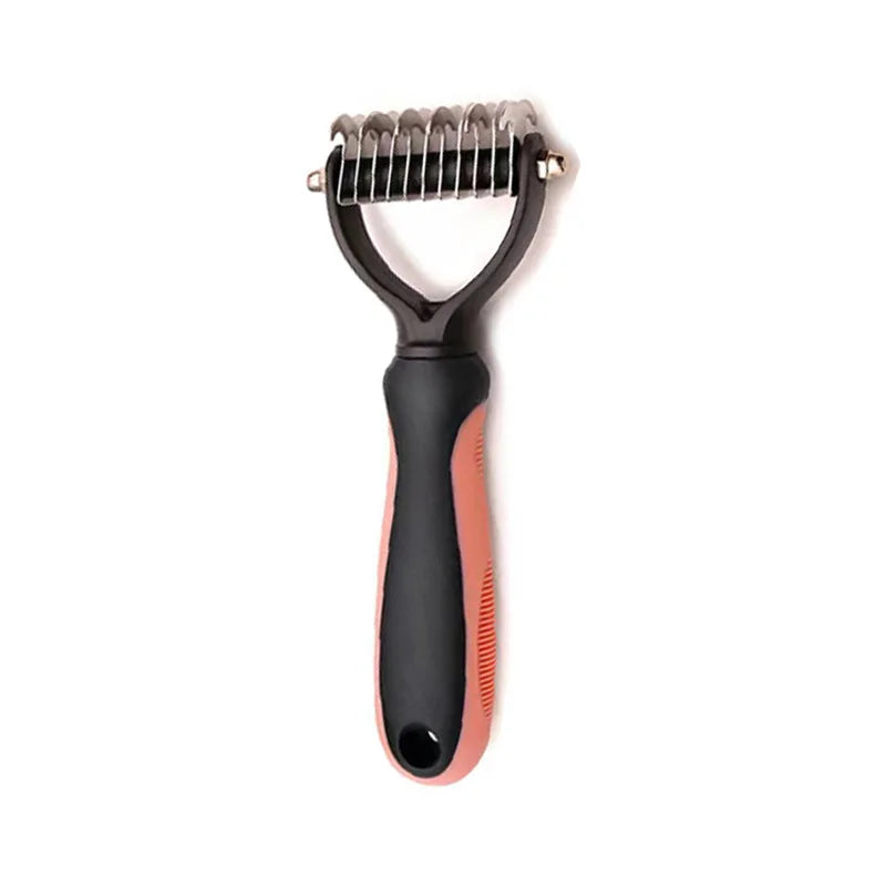 Professional Pet Deshedding Brush Dog & Cats-Undercoat Rake Grooming Comb for Shedding,Knots & Tangles