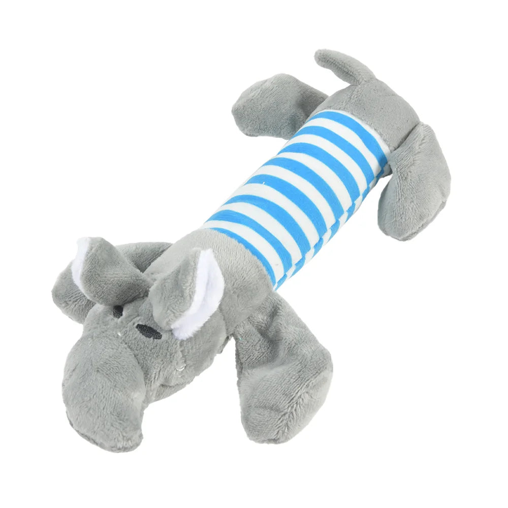 Interactive Plush  Cats and Dogs Toy-Squeaky Chew Toy for Small Dogs and Puppies