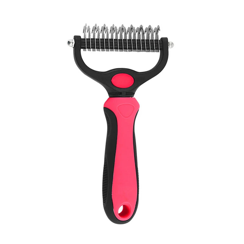 Professional Pet Deshedding Brush Dog & Cats-Undercoat Rake Grooming Comb for Shedding,Knots & Tangles