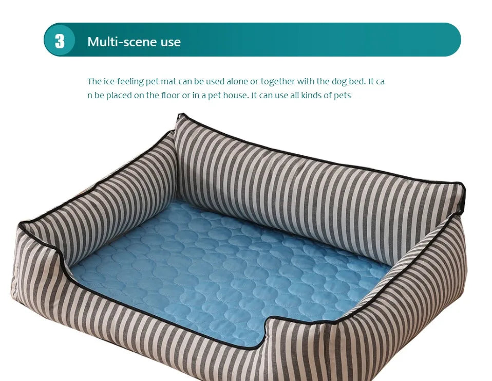 Dog Cooling Mat for Small & Large Dogs and Cats/ Self Cooling Bed