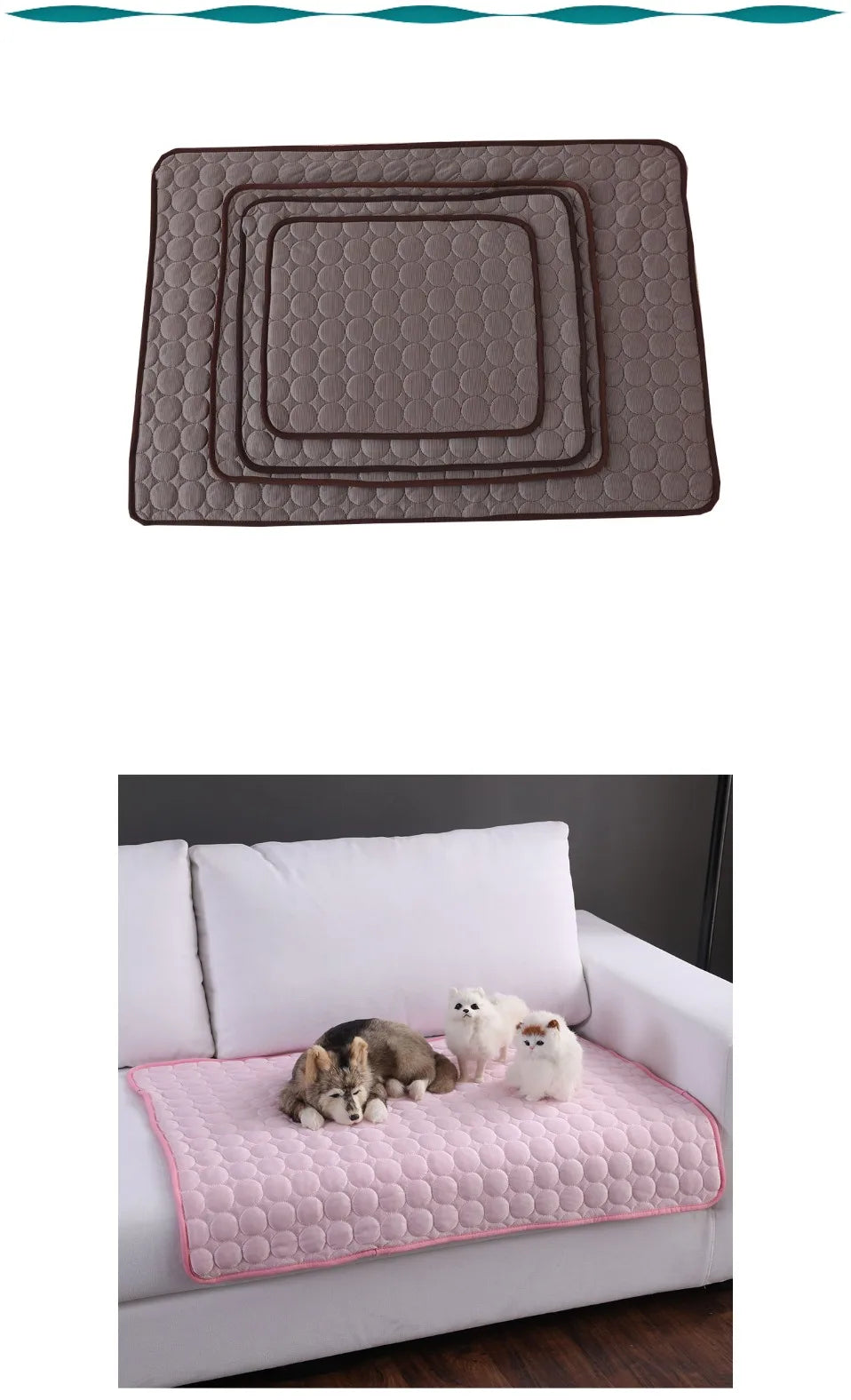 Dog Cooling Mat for Small & Large Dogs and Cats/ Self Cooling Bed