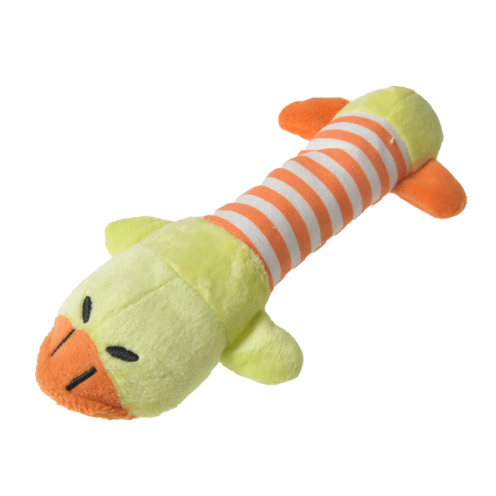 Interactive Plush  Cats and Dogs Toy-Squeaky Chew Toy for Small Dogs and Puppies
