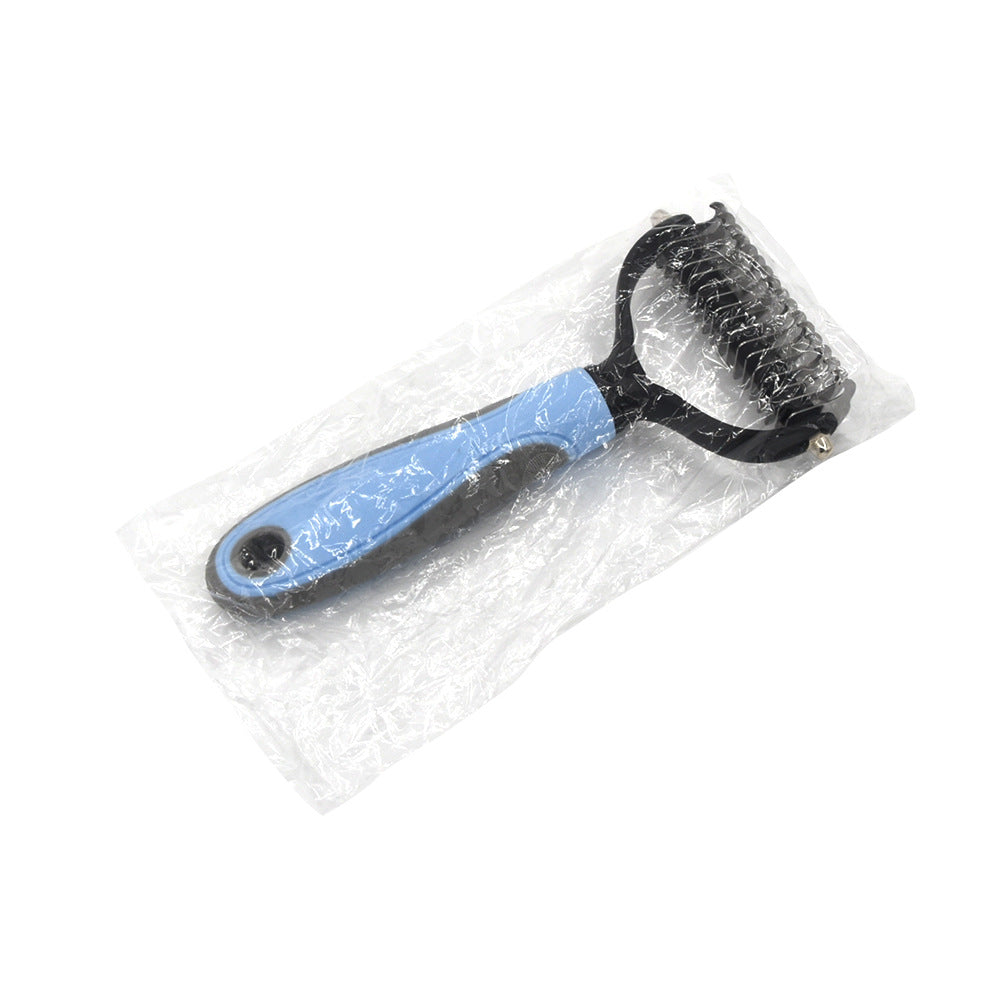 Professional Pet Deshedding Brush Dog & Cats-Undercoat Rake Grooming Comb for Shedding,Knots & Tangles