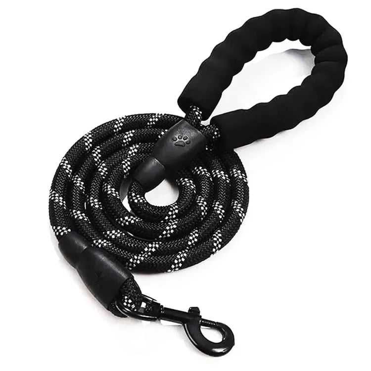 Heavy Duty Reflective Dog Leash-Strong Rope Lead for Small, Medium & Large Dogs