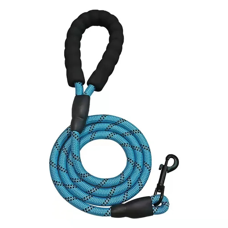 Heavy Duty Reflective Dog Leash-Strong Rope Lead for Small, Medium & Large Dogs
