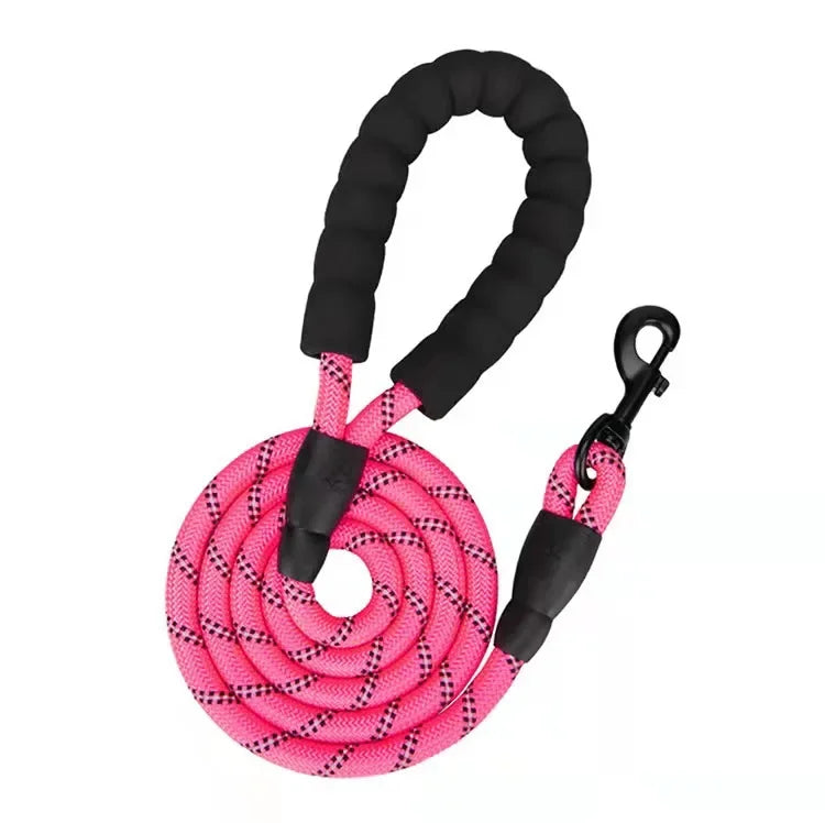 Heavy Duty Reflective Dog Leash-Strong Rope Lead for Small, Medium & Large Dogs