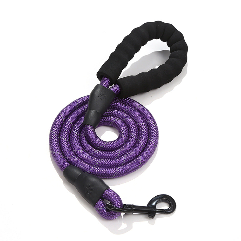 Heavy Duty Reflective Dog Leash-Strong Rope Lead for Small, Medium & Large Dogs