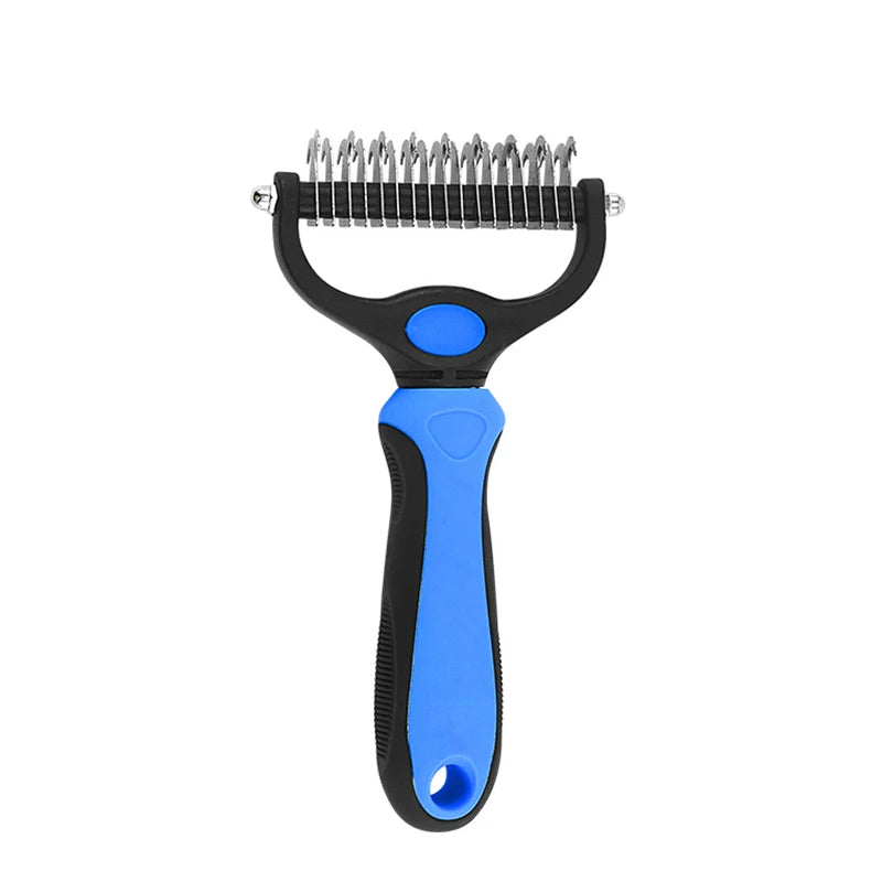 Professional Pet Deshedding Brush Dog & Cats-Undercoat Rake Grooming Comb for Shedding,Knots & Tangles