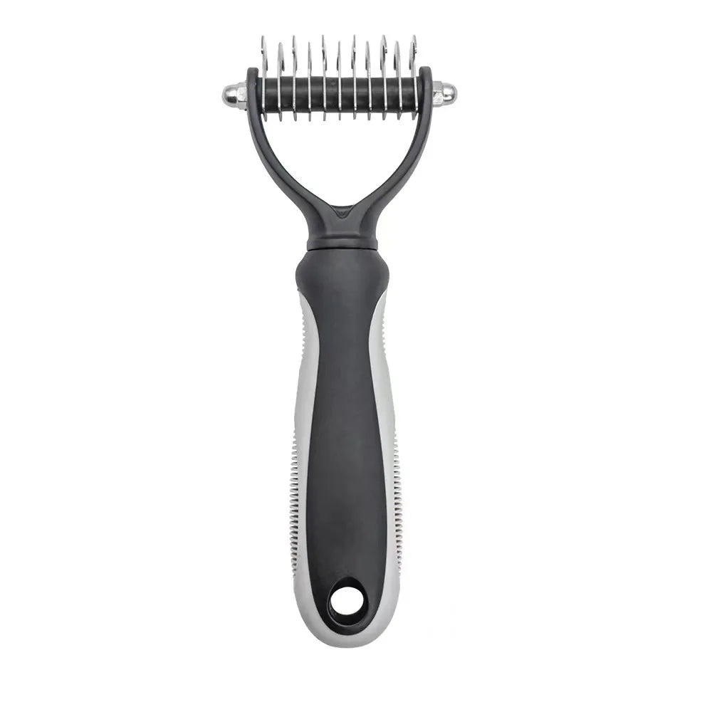 Professional Pet Deshedding Brush Dog & Cats-Undercoat Rake Grooming Comb for Shedding,Knots & Tangles