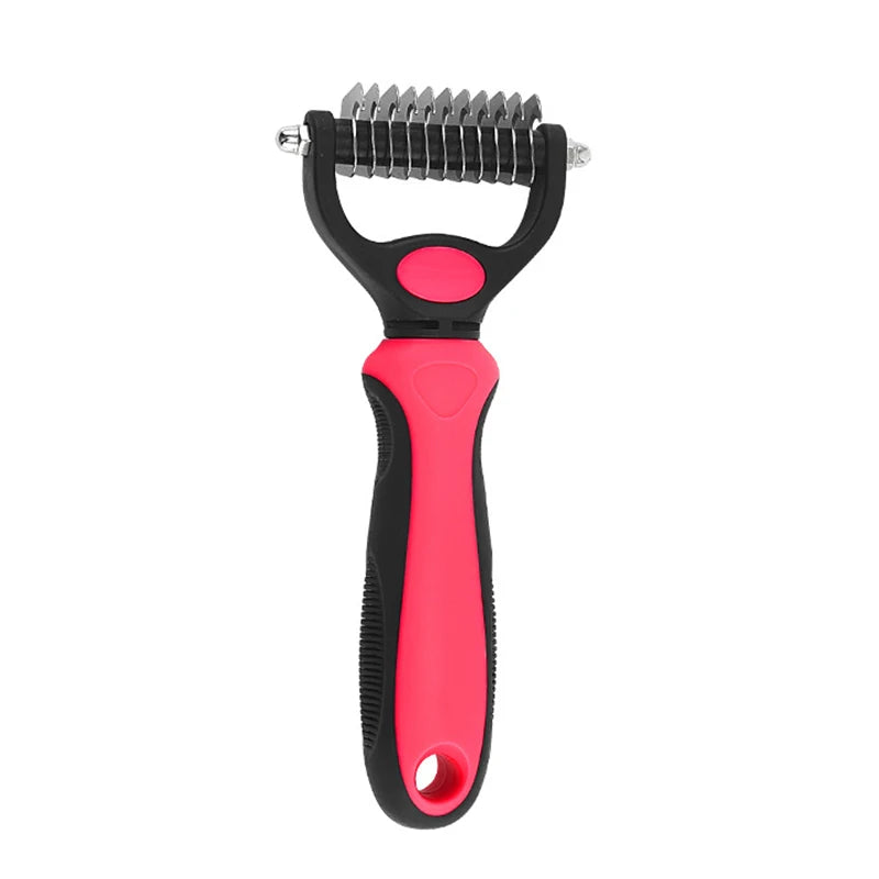 Professional Pet Deshedding Brush Dog & Cats-Undercoat Rake Grooming Comb for Shedding,Knots & Tangles