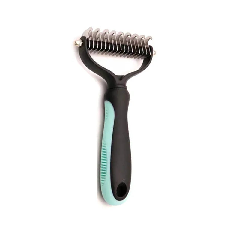 Professional Pet Deshedding Brush Dog & Cats-Undercoat Rake Grooming Comb for Shedding,Knots & Tangles