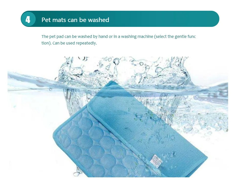 Dog Cooling Mat for Small & Large Dogs and Cats/ Self Cooling Bed