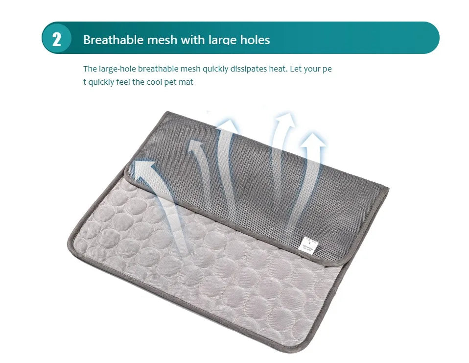 Dog Cooling Mat for Small & Large Dogs and Cats/ Self Cooling Bed