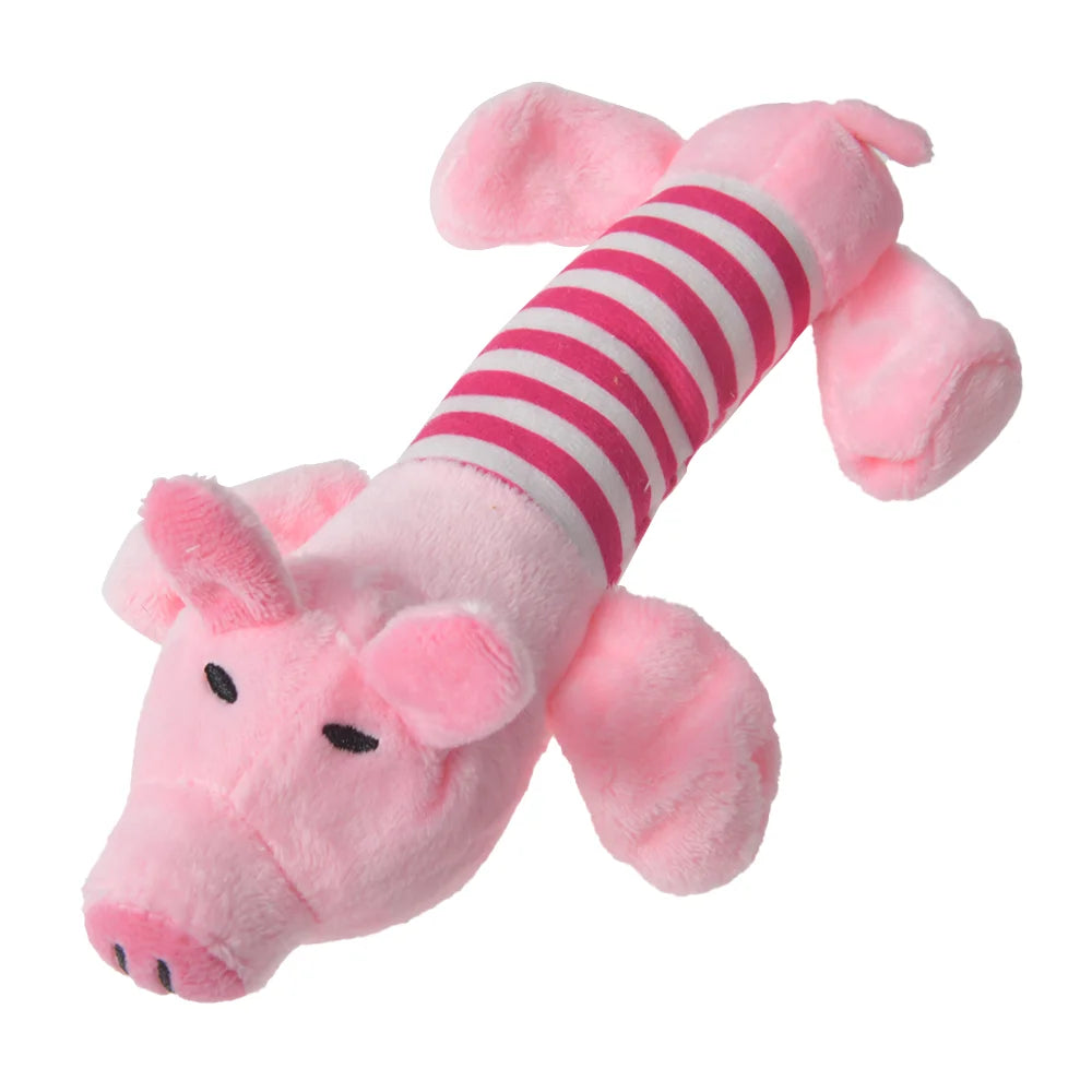 Interactive Plush  Cats and Dogs Toy-Squeaky Chew Toy for Small Dogs and Puppies