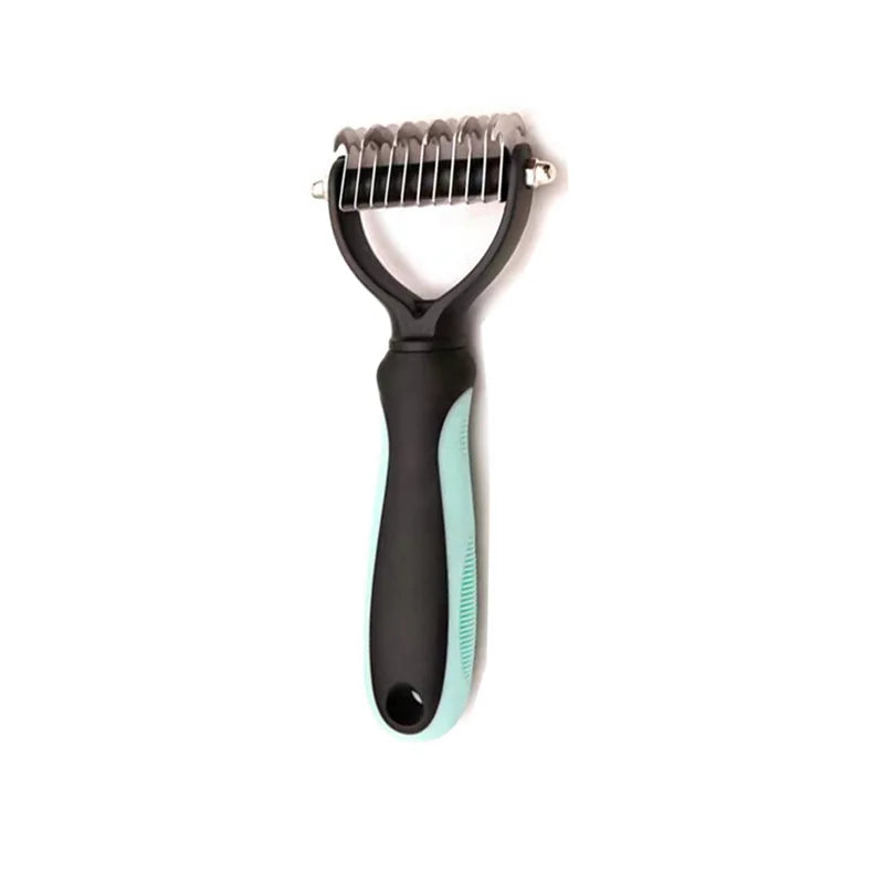 Professional Pet Deshedding Brush Dog & Cats-Undercoat Rake Grooming Comb for Shedding,Knots & Tangles