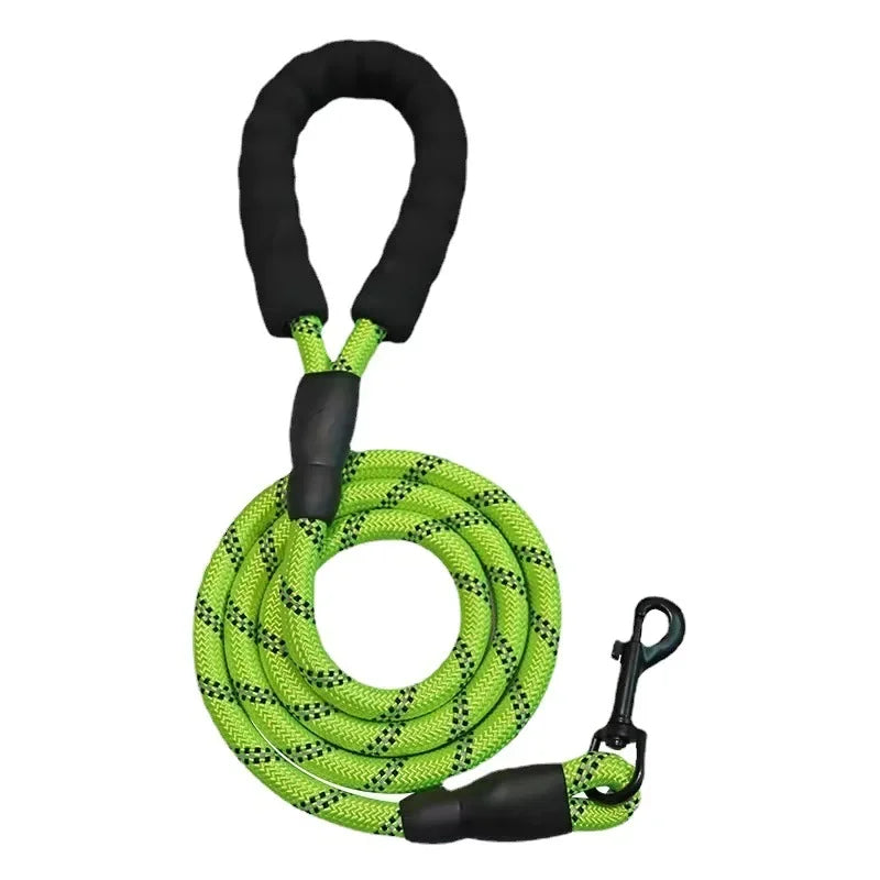 Heavy Duty Reflective Dog Leash-Strong Rope Lead for Small, Medium & Large Dogs