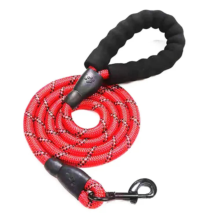 Heavy Duty Reflective Dog Leash-Strong Rope Lead for Small, Medium & Large Dogs