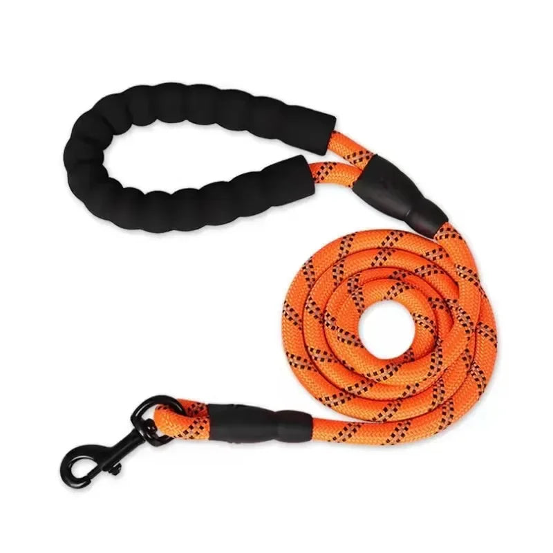 Heavy Duty Reflective Dog Leash-Strong Rope Lead for Small, Medium & Large Dogs