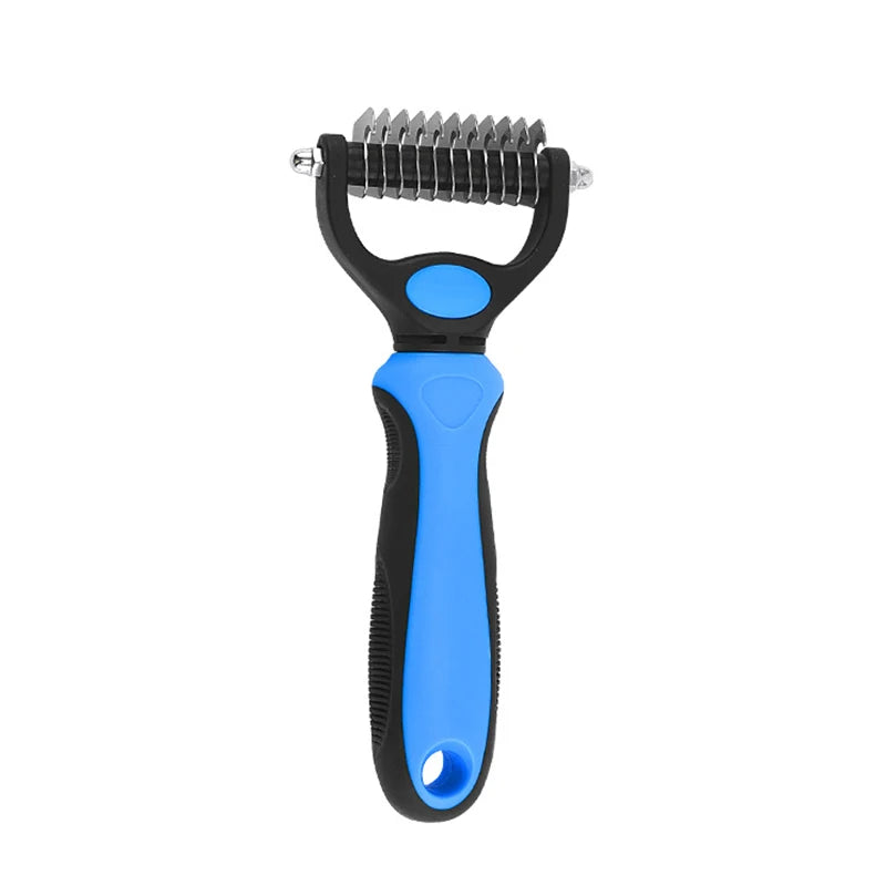 Professional Pet Deshedding Brush Dog & Cats-Undercoat Rake Grooming Comb for Shedding,Knots & Tangles
