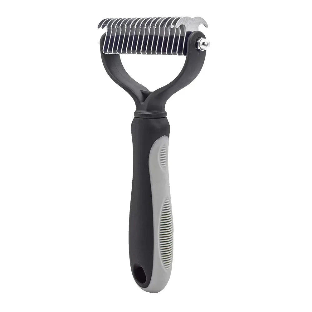 Professional Pet Deshedding Brush Dog & Cats-Undercoat Rake Grooming Comb for Shedding,Knots & Tangles